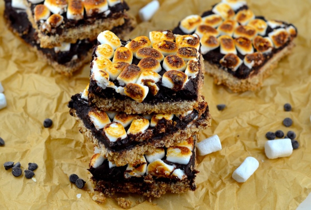 gluten free s'mores bars