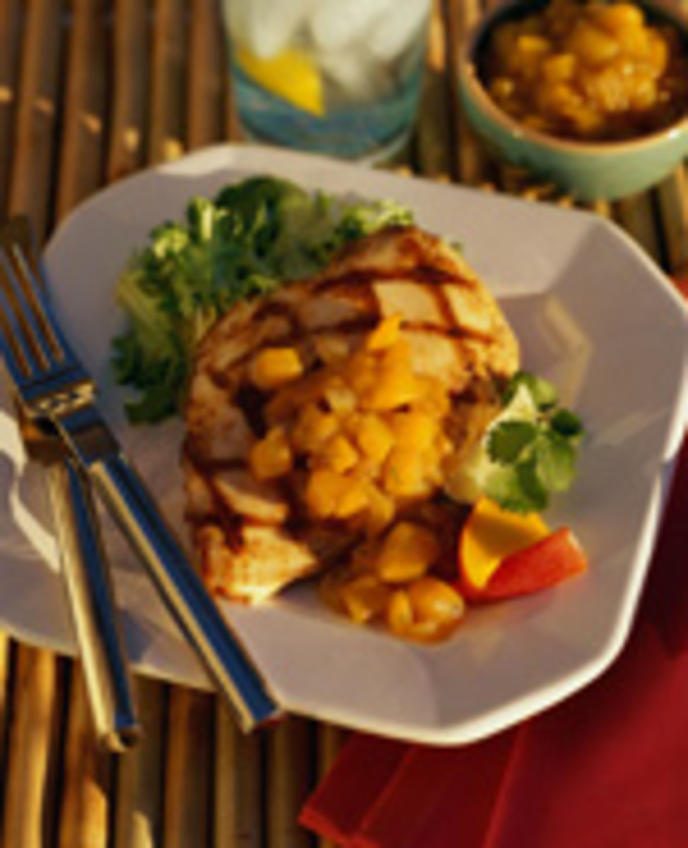 Grilled Chicken with Mango Ginger Chutney