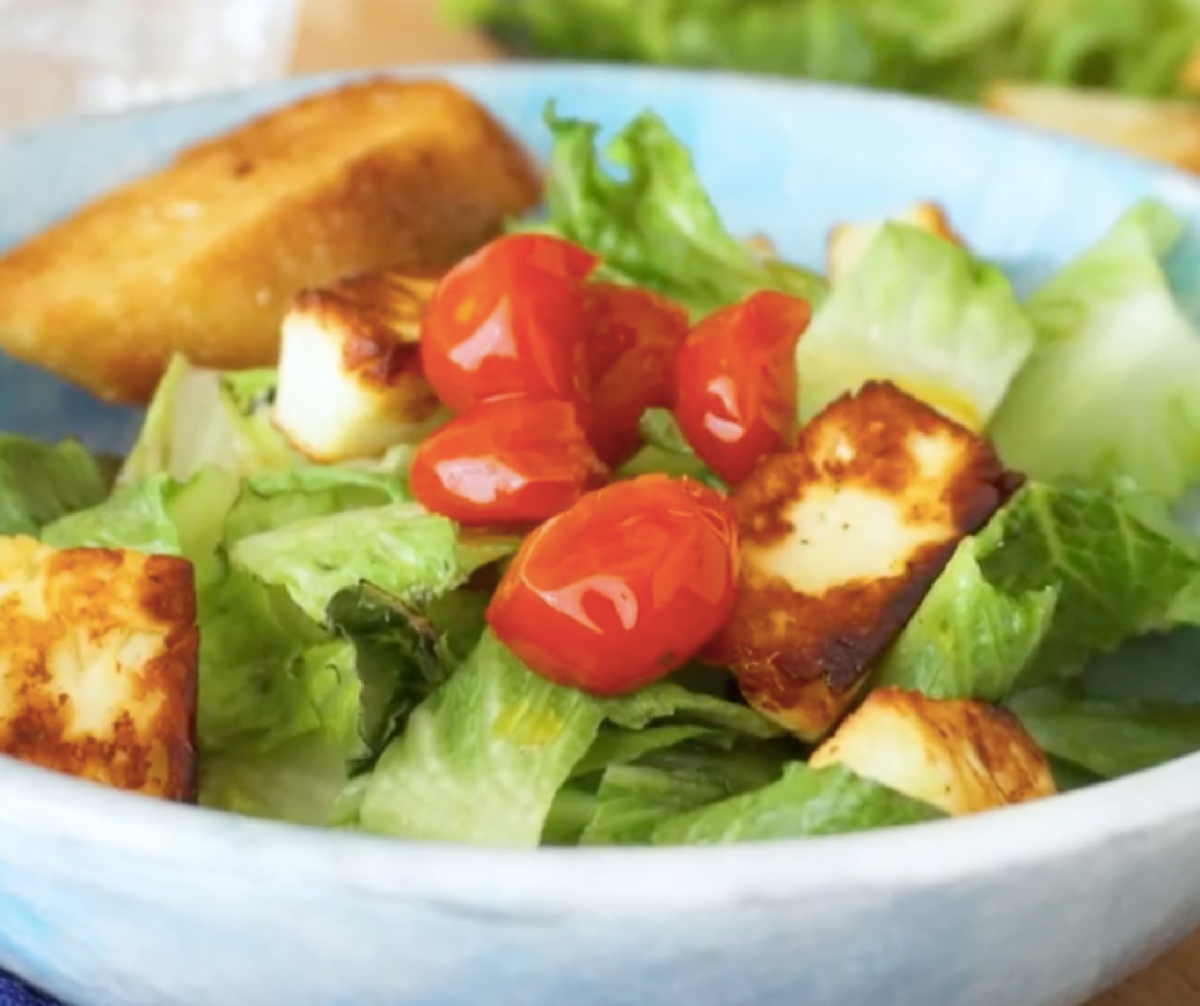 Halloumi Grilled Cheese Salad
