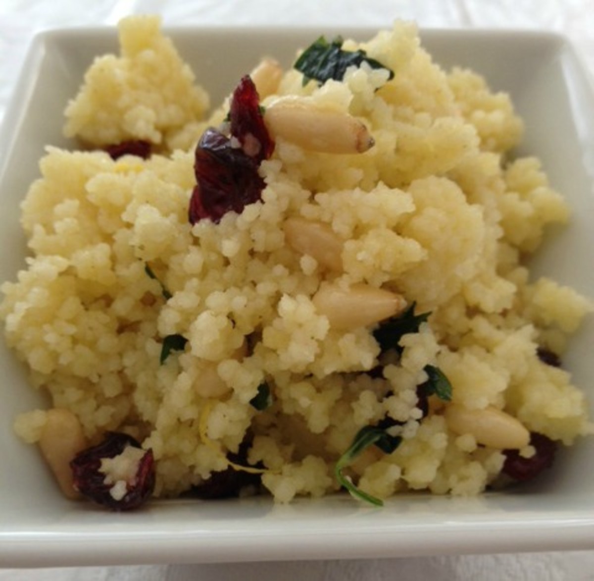 couscous with pine nuts