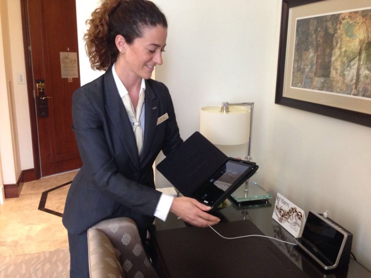 iPad for guests at Waldorf Asoria