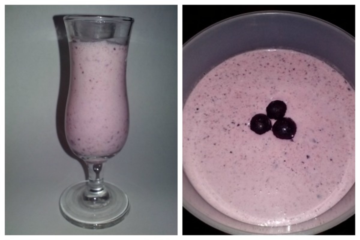 coconut berry soup or smoothie