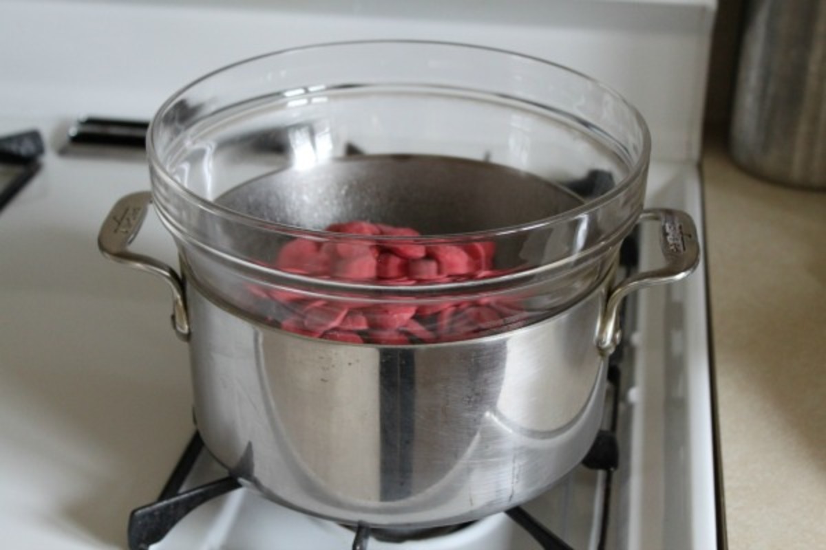 how to melt caramel in a double boiler