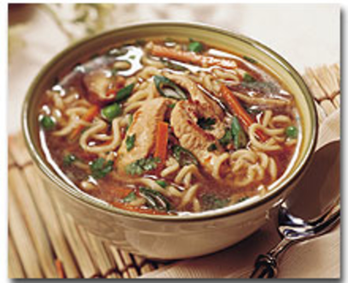 Hot & Sour Turkey Noodle Soup