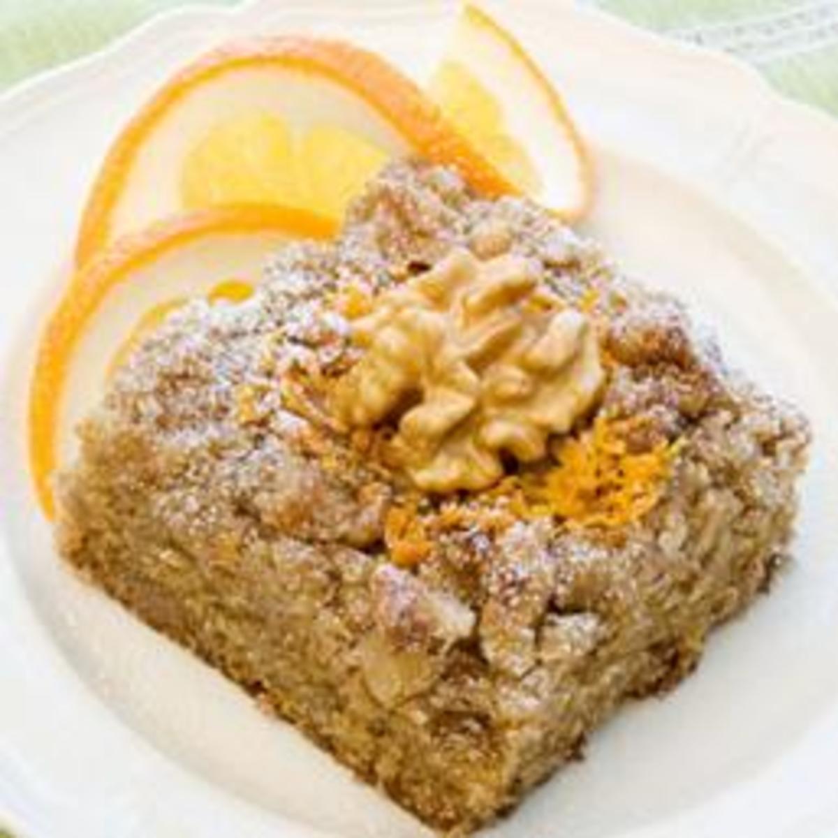 Buttermilk-Walnut Coffee Cake with Orange Essence