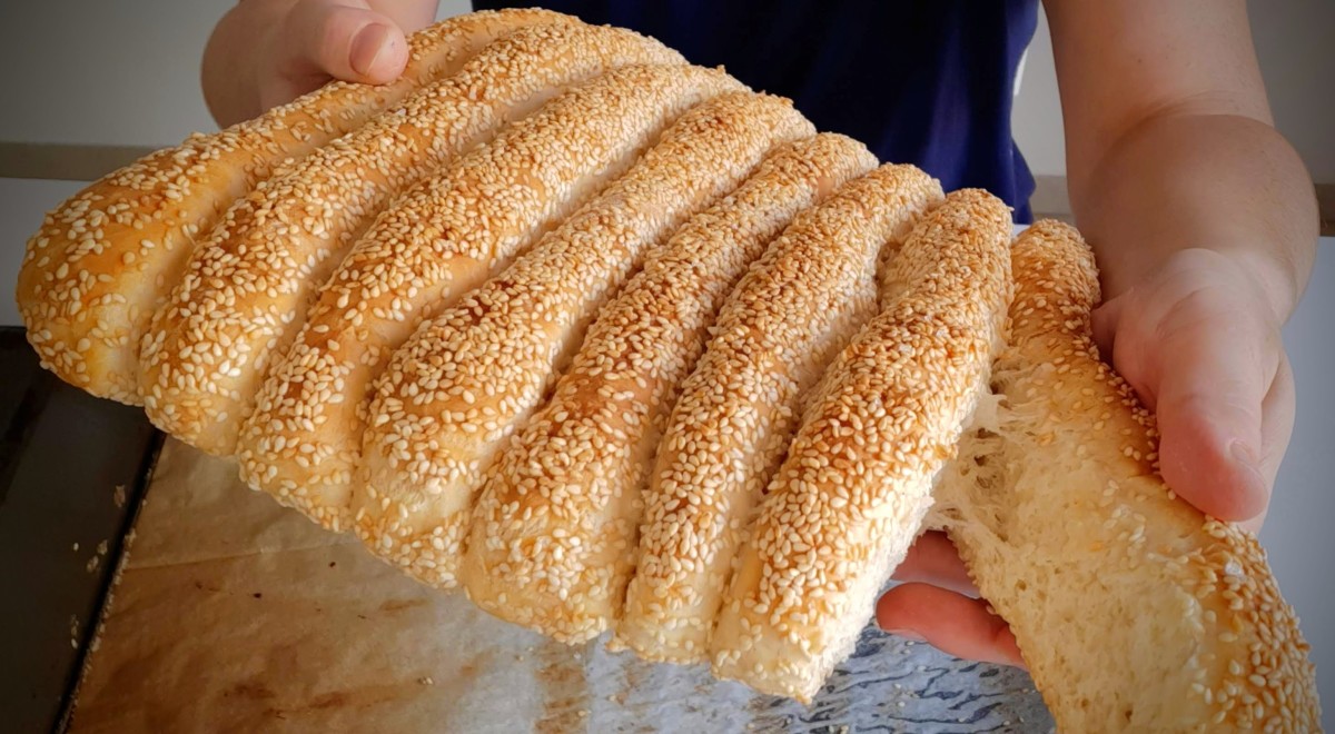 Sesame Stick Breads