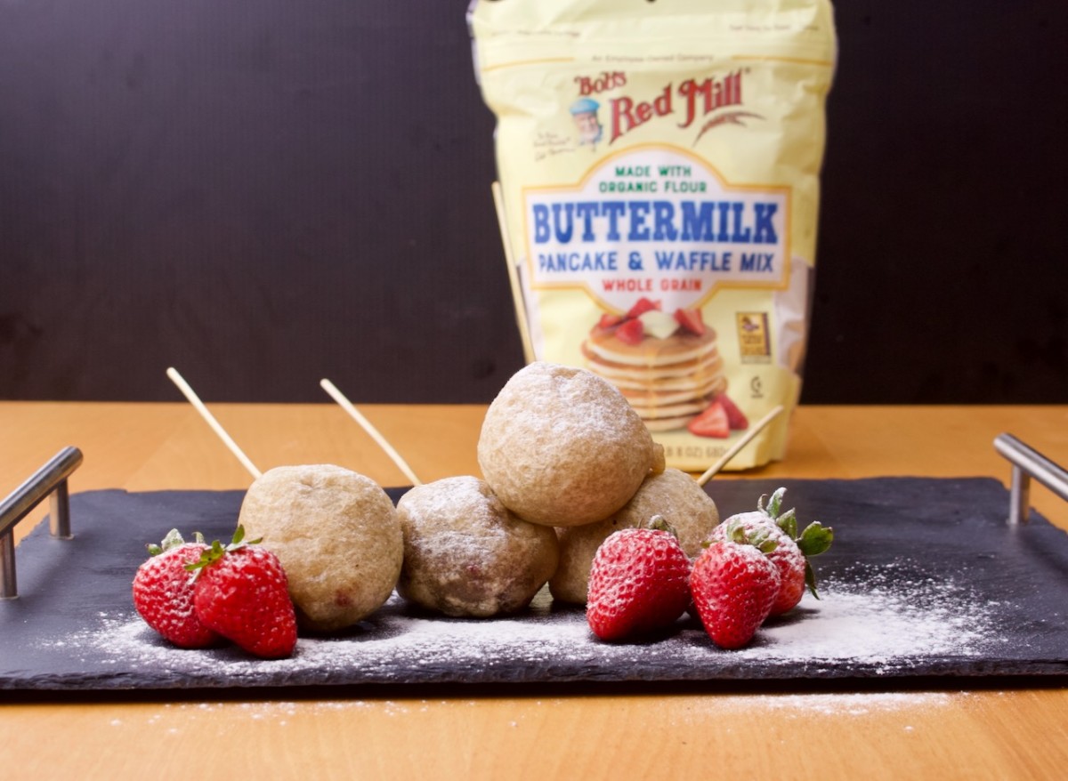 Fried chocolate covered strawberries? Yes, please!
