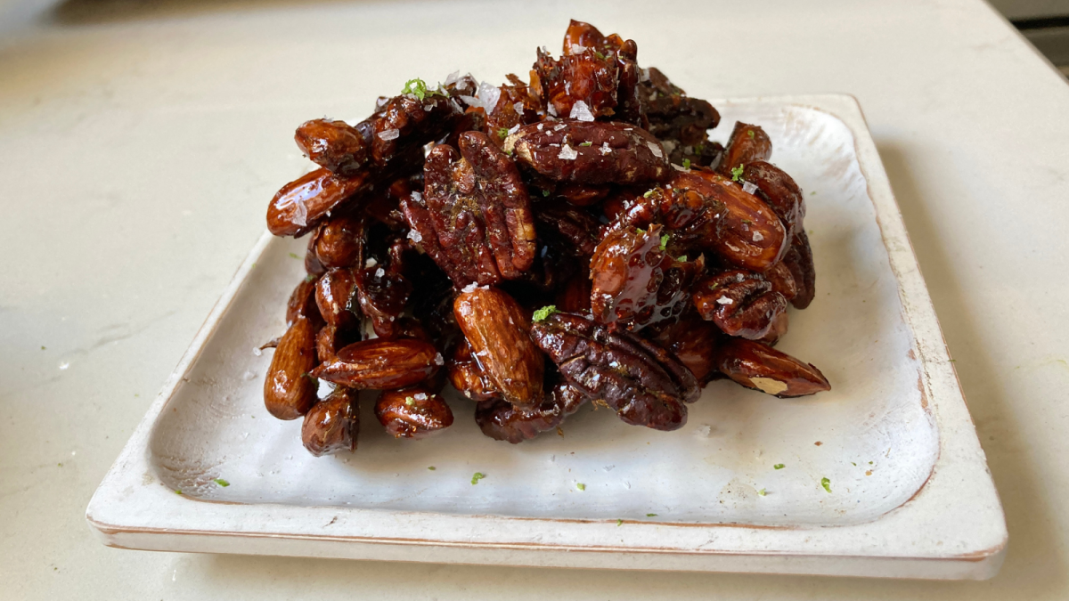 Honey Roasted Nuts with Lime and Mint1