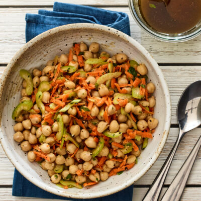 3 ingredient chickpea salad vertical