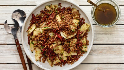 3 ingredient wheatberry salad
