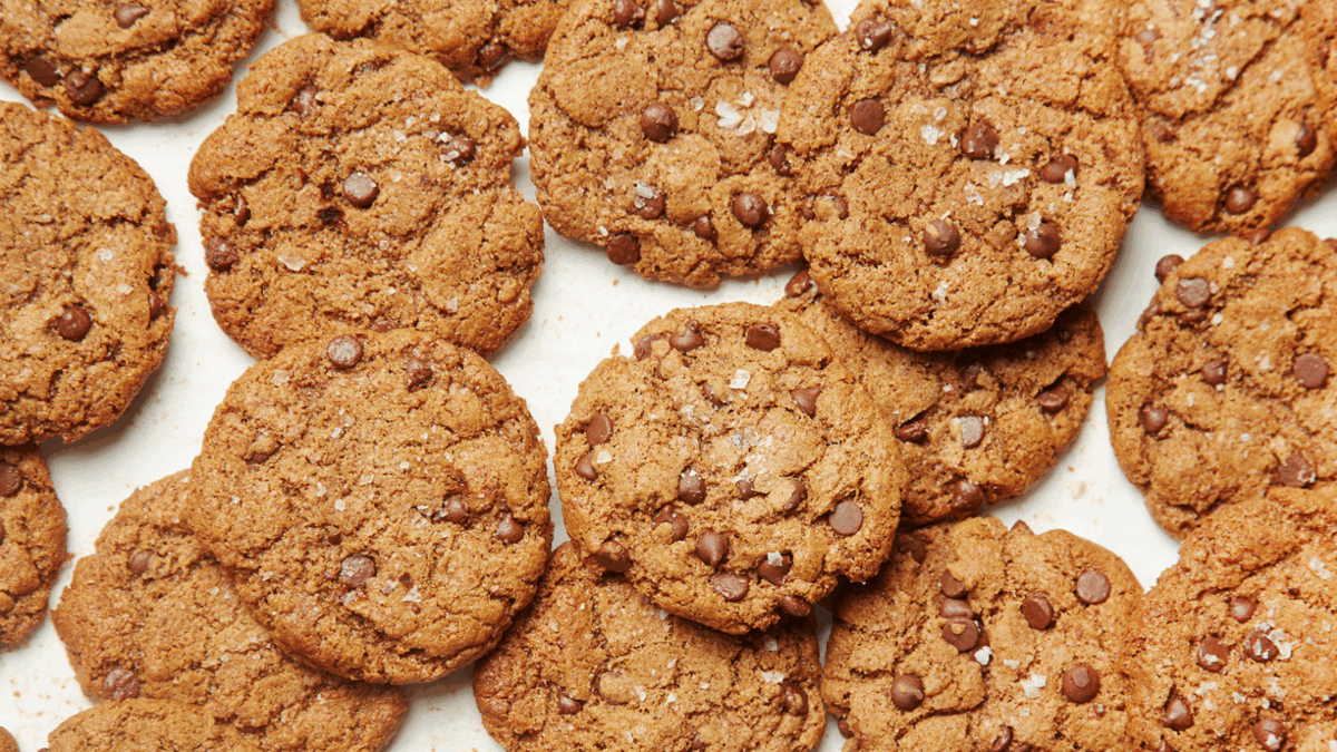 Almond Butter and Sea Salt Chocolate Chip Cookies