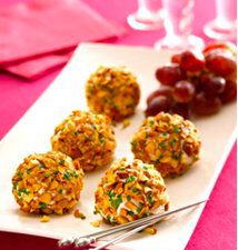 Almond Crusted Chevre and Grape &lsquo;Truffles&rsquo;