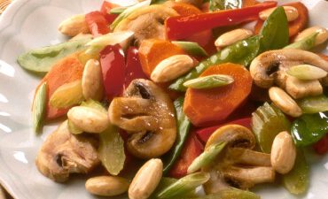 Almond jade stir fry