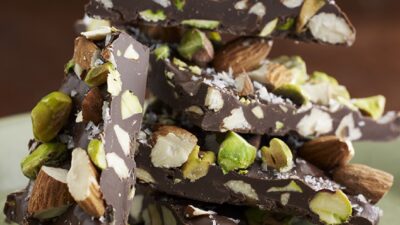Salted Almond and Pistachio Bark