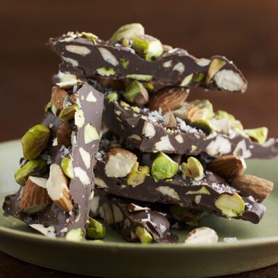 Salted Almond and Pistachio Bark