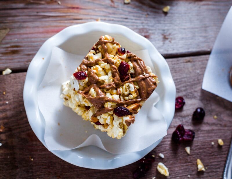 Almond Popcorn Bars
