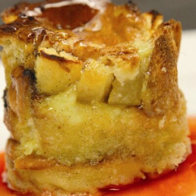 Apple and Honey Bread Pudding