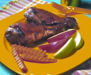 Apple-Glazed Chicken Drumsticks