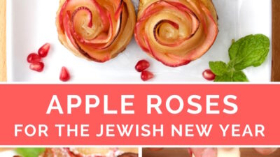 baked apple roses recipe rosh hashanah