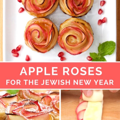 baked apple roses recipe rosh hashanah