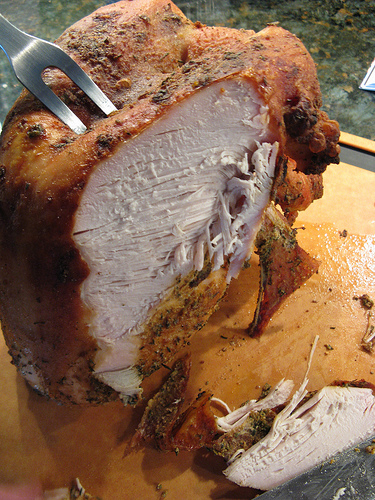 Apple Smoked Turkey Breast with Rosemary Apple Salsa