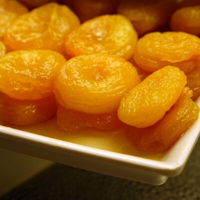glazed apricots