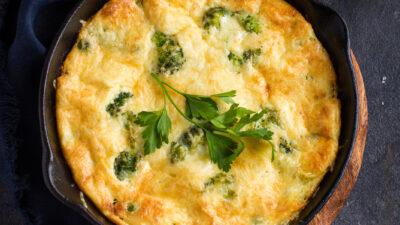 Artichoke And Broccoli Frittata
