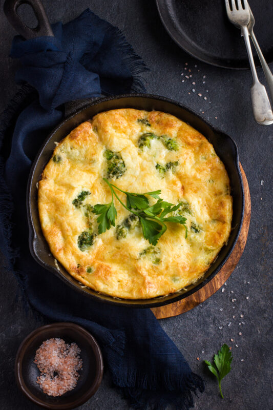 Artichoke And Broccoli Frittata