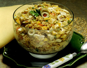 Artichoke Wheat Berry Salad
