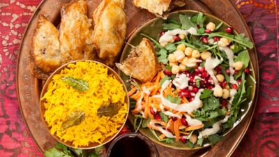 Arugula Salad with Tahini Vinaigrette
