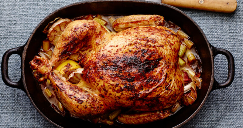asian lemon soy roast whole chicken