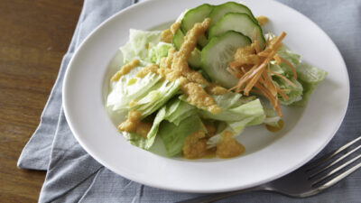 Asian Salad with Carrot Ginger Dressing