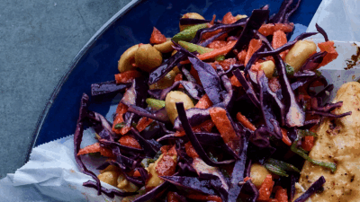 Asian slaw with red cabbage