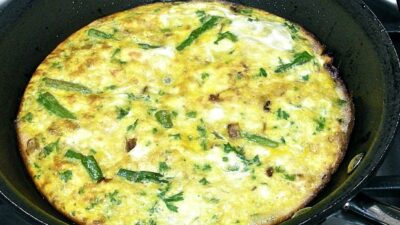 asparagus and cheese frittata