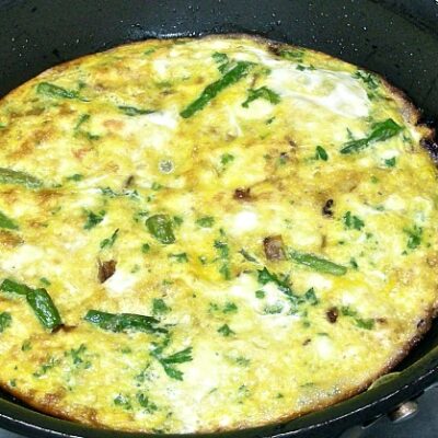 asparagus and cheese frittata