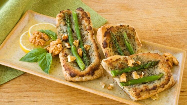 Asparagus and Walnut Puffs