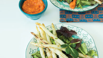Asparagus Salad with Romesco