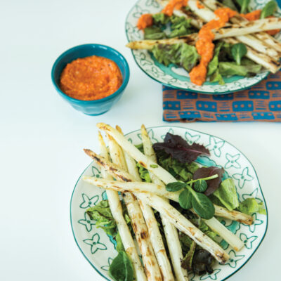 Asparagus Salad with Romesco