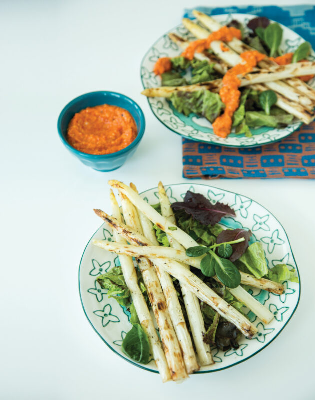Asparagus Salad with Romesco