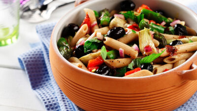 Asparagus and Artichoke Pasta Salad