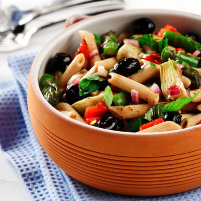 Asparagus and Artichoke Pasta Salad
