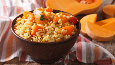 Autumn Rice Pilaf with Butternut Squash