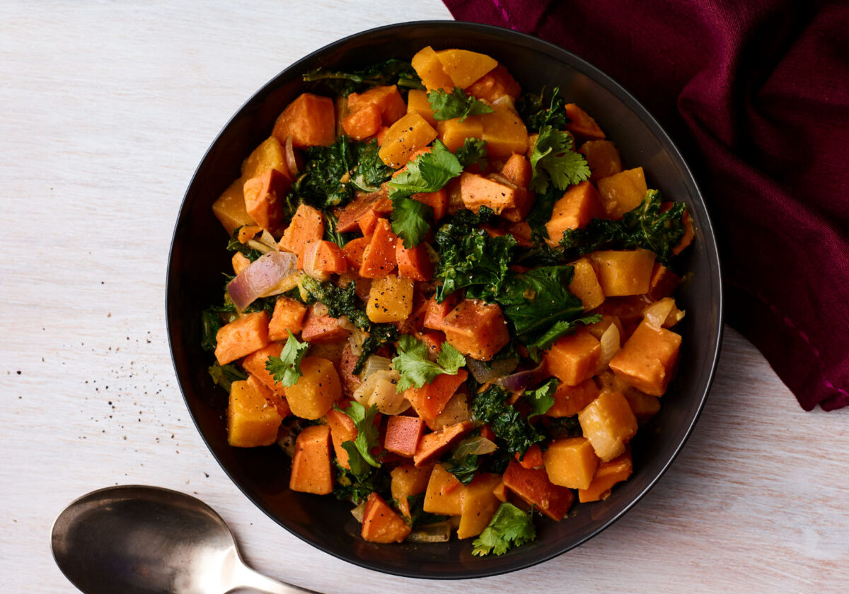 Autumnal Vegetables in Ginger-Coconut Curry