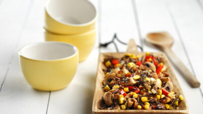 Autumn's Wild Rice Mushrooms Pilaf-Style