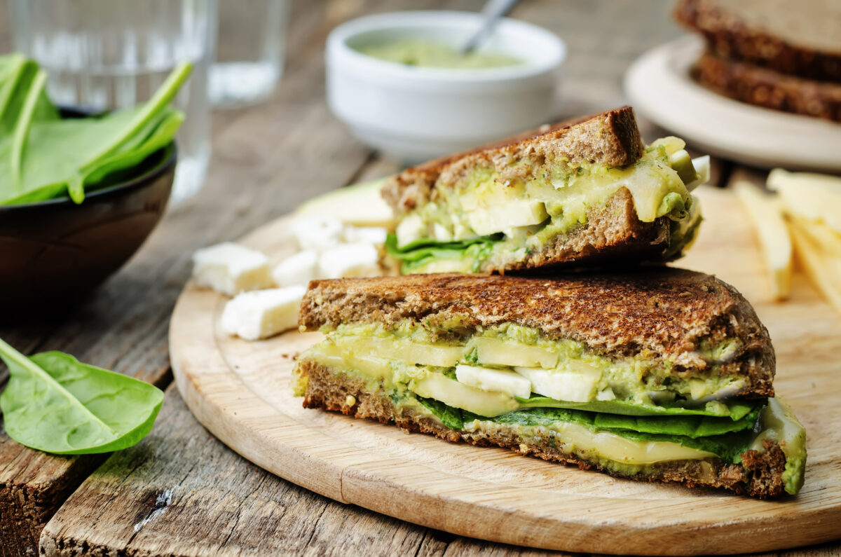 Avocado and White American Cheese Melt