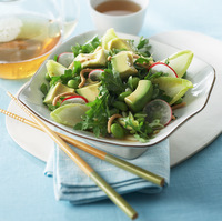 Avocado, Edamame and Radish Asian Salad