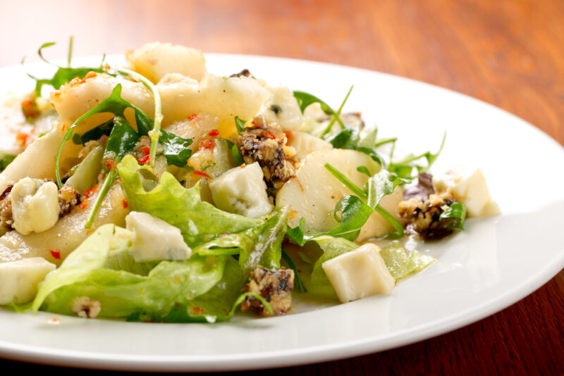 baby greens, pear, walnut and blue cheese salad.jpg