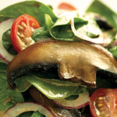 baby-spinach-and-portobello-mushroom-salad