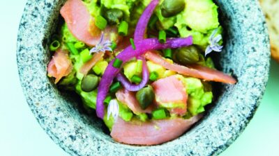 Bagel and Lox Guacamole vertical