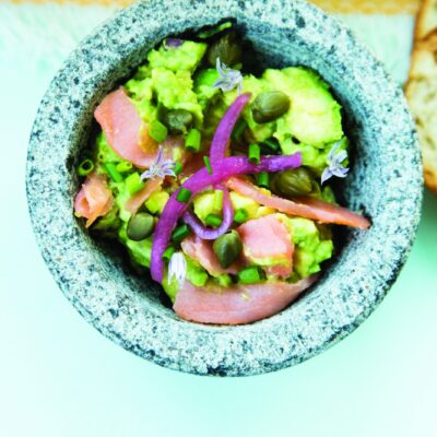 Bagel and Lox Guacamole vertical